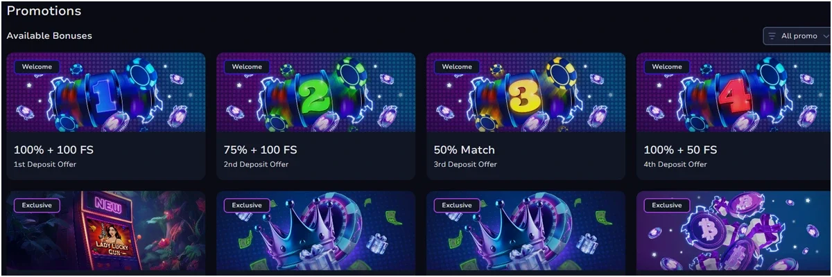 7Bit Casino Bonuses and Promotions