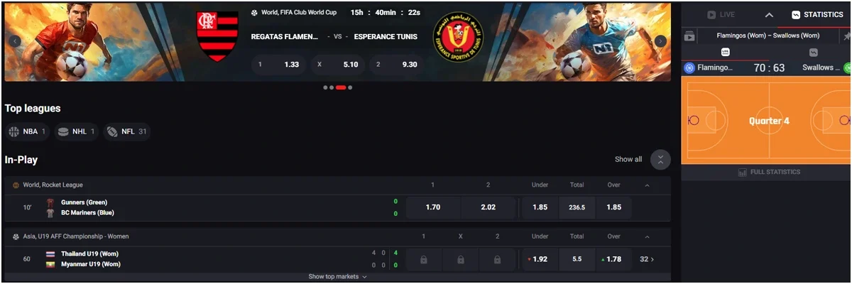 Games Selection at N1 Bet Casino