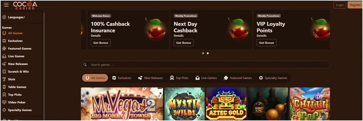 Overview of Cocoa Casino
