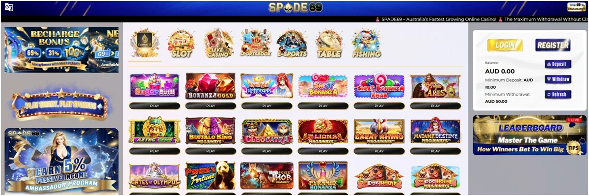 Overview of Spade69 Casino