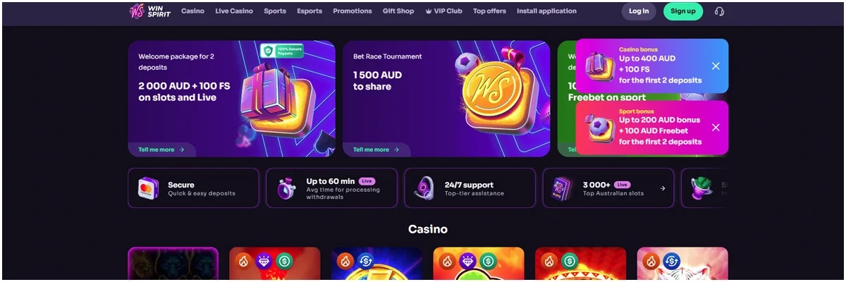 Overview of Winspirit Casino
