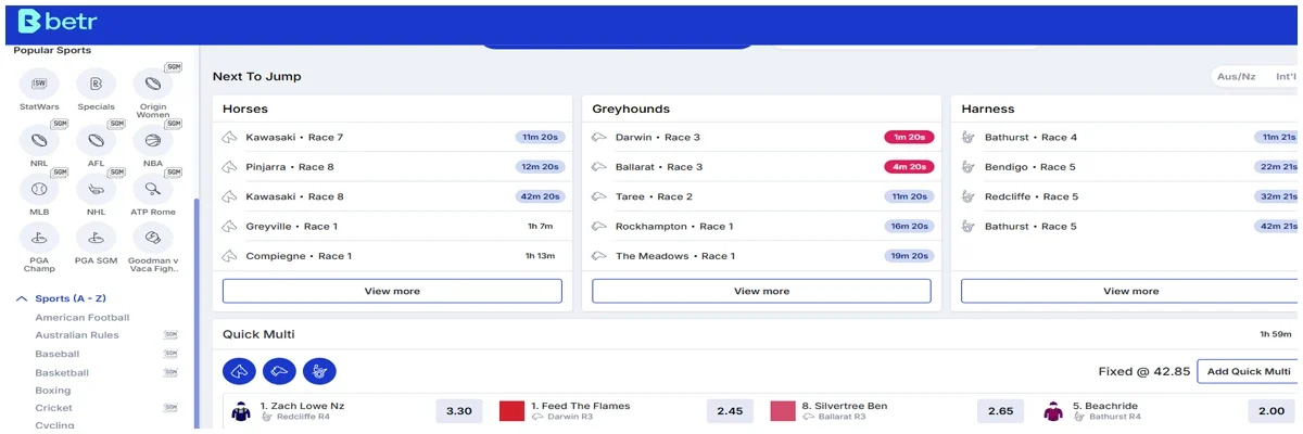 Types of Sports to Bet on Betr