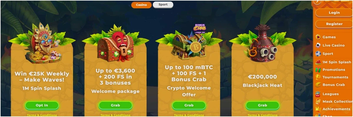 Wazamba Casino Bonuses and Promotions